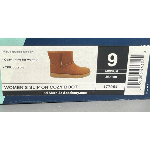 Magellan Outdoors Womens Slip-On Cozy Boots Size 9 Medium Faux Suede Upper & TPR - Picture 5 of 6